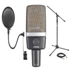 AKG C214, Filter, boom stand & Cable xlr