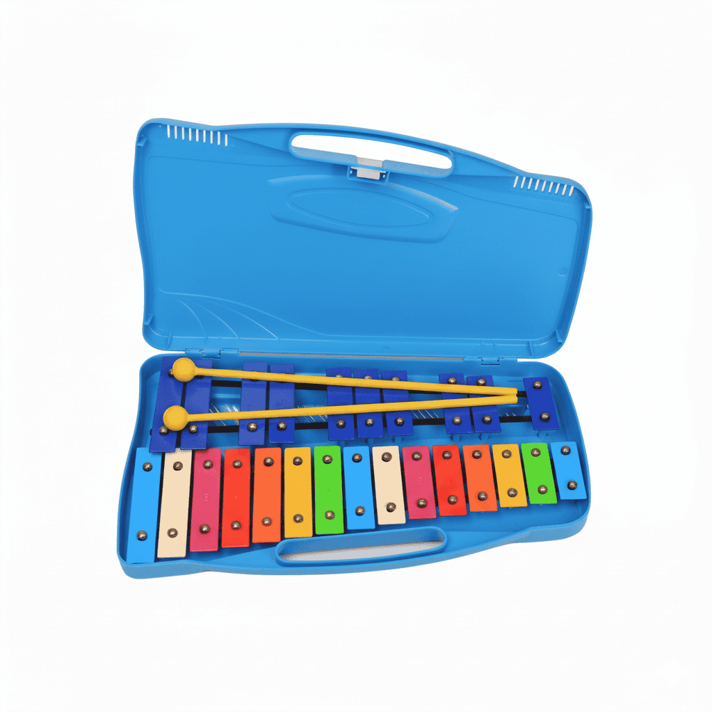 ⁦اكسليفون مستورد ازرق ملون يتضمن المطارق⁩ - الصورة ⁦1⁩
