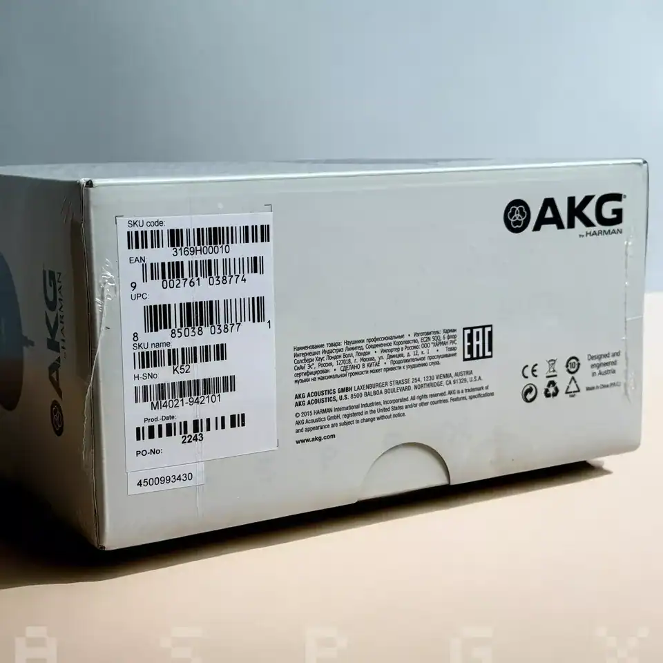 ⁦AKG K52 Closed-back Studio Headphones⁩ - الصورة ⁦2⁩