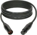 كابل ميكرو M2 ممتاز XLR انثى ذكر من كولتز - 10 متر اسود لميكروفون