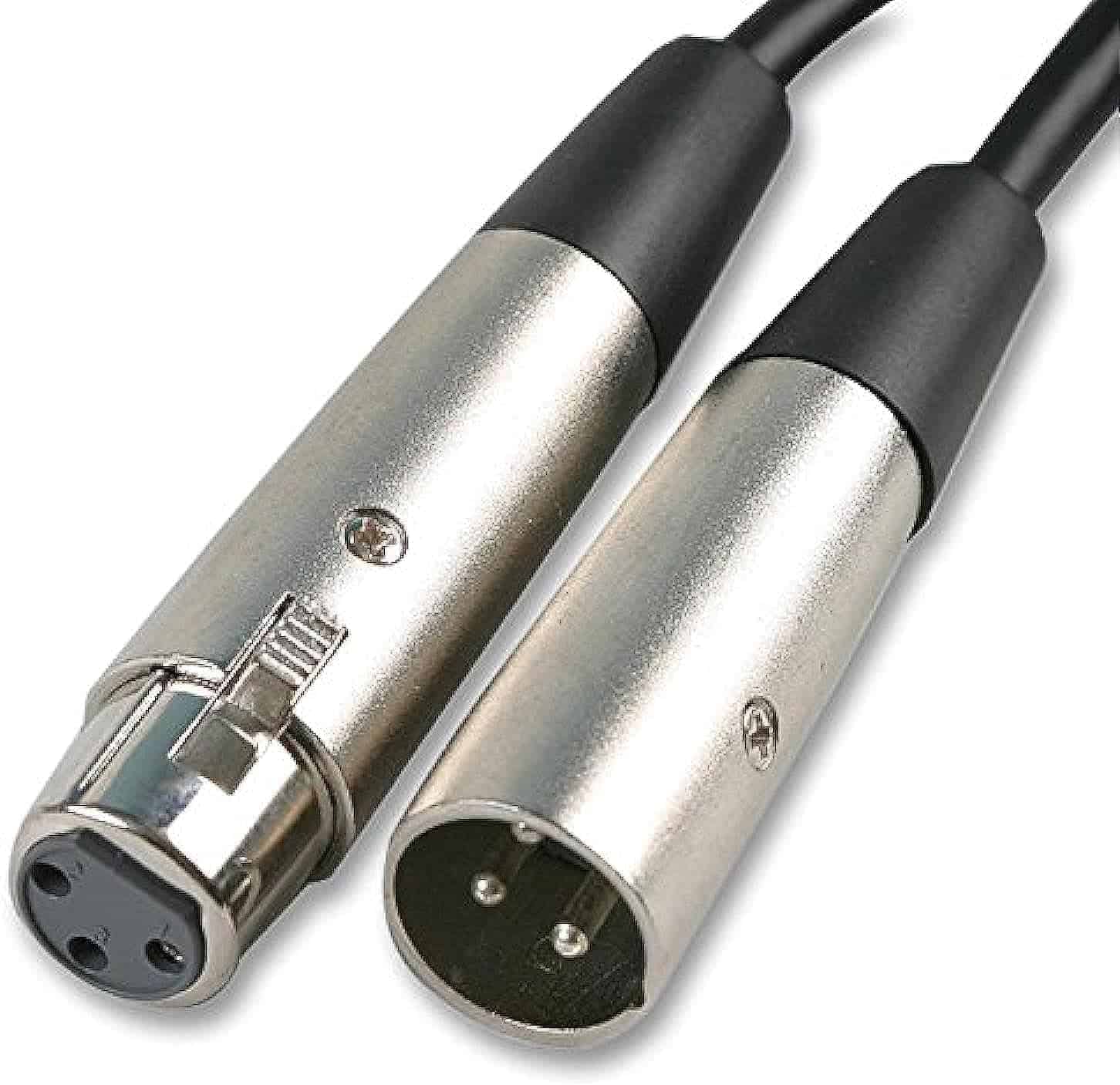 ⁦سلك ميكروفون اكس ال ار ذكر إلى أنثى بـ 3 دبابيس، 5 متر، أسود من برو سيجنال⁩ - الصورة ⁦1⁩