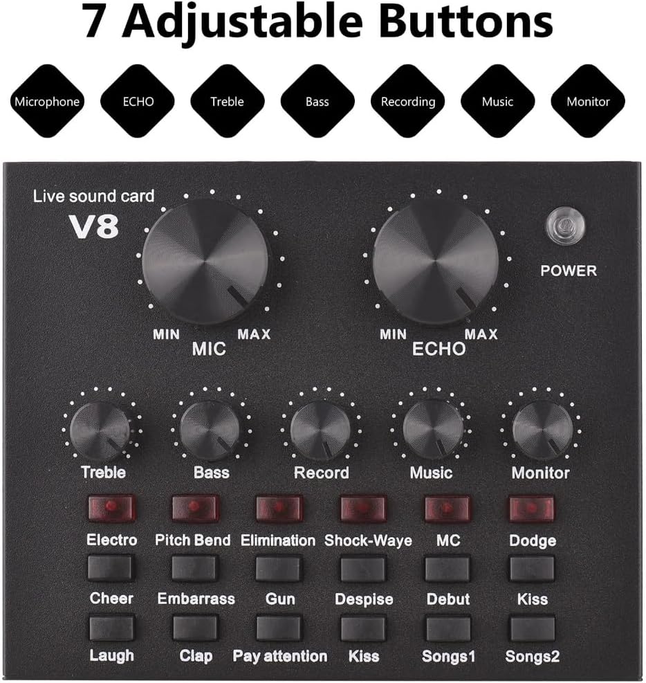 ⁦ميكسر صوت v8 للبث المباشر⁩ - الصورة ⁦4⁩