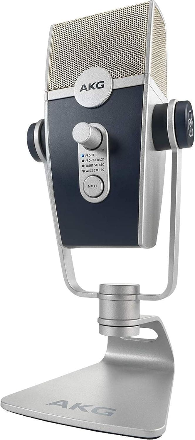 81ZjB0wbHeL._AC_SL1500_ ميكروفون مكثف USB فائق الدقة C44 ليرا من ايه كيه جي - رمادي AKG - الصورة 1