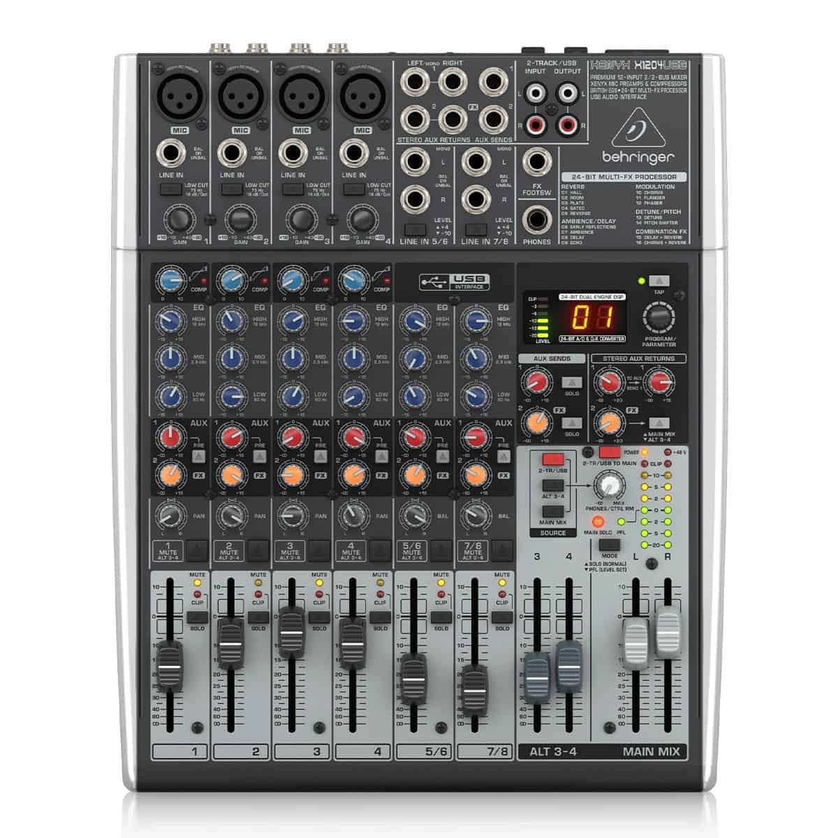 Behringer-Xenyx-X1204USB-02 Behringer Xenyx X1204USB - الصورة 1