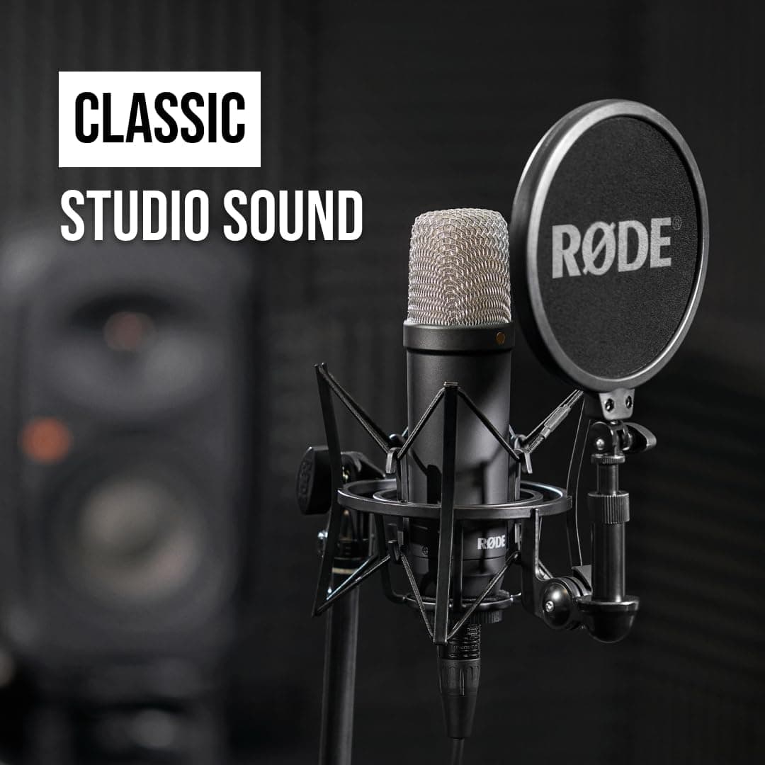 ⁦RØDE NT1 Signature black مايكروفون استوديو كلاسيكي بتقنية حديثة⁩ - الصورة ⁦3⁩