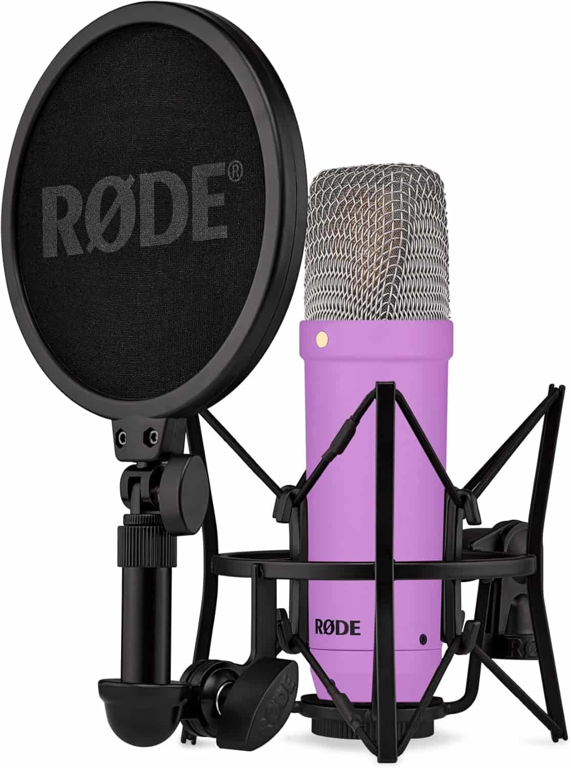 ⁦RØDE NT1 Signature purple مايكروفون استوديو كلاسيكي بتقنية حديثة⁩ - الصورة ⁦1⁩