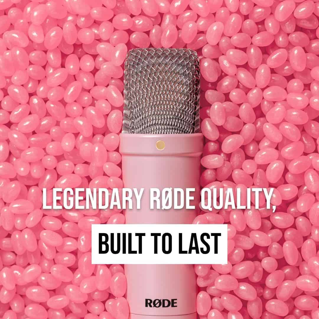 ⁦RØDE NT1 Signature Pink مايكروفون استوديو كلاسيكي بتقنية حديثة⁩ - الصورة ⁦2⁩