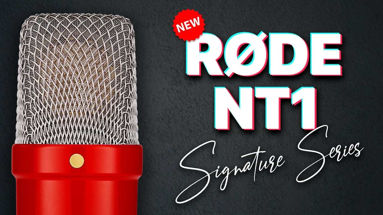 ⁦RØDE NT1 Signature red مايكروفون استوديو كلاسيكي بتقنية حديثة⁩ - الصورة ⁦3⁩