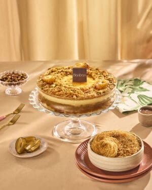 كنافة بلح كريم بروليه