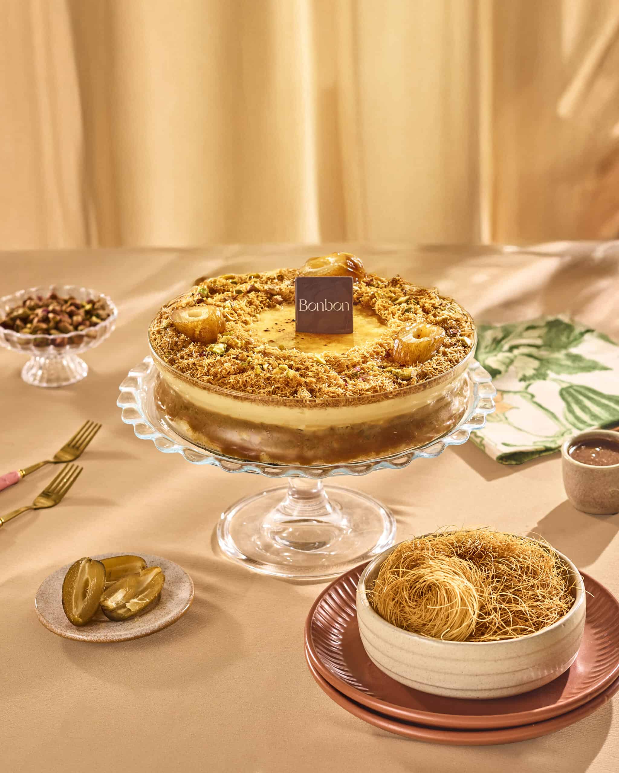 Bonbon20JAN145 كنافة بلح كريم بروليه - الصورة 1