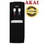 AKAI مبرد مياه اكاي AK-WD101C – 2 حنفية بارد / ساخن – مع حافظة لتخزين المياه – تصميم أسود عصري – ضمان عامين