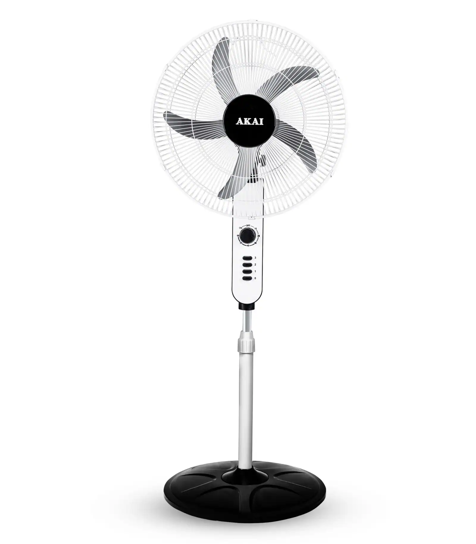 Fan-Standwall-18-posa-scaled-1 AKAI مروحة اكاي ستاند – 18 بوصة – ضمان 1سنة-100% موتور نحاس Ak-18SA, اسود وابيض - الصورة 1