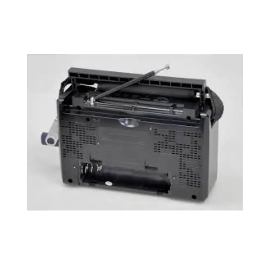 ⁦راديو جولون كلاسيكي Golon RX-M70 / RX-M70 – موجات FM/AM/SW، بطارية قابلة لإعادة الشحن، صوت نقي عالي، منافذ USB وبطاقة ذاكرة، لون أسود⁩ - الصورة ⁦7⁩