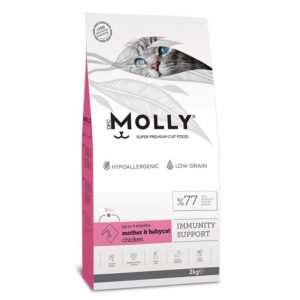 0024532 molly motherbabycat tavuklu yavru ve anne kedi mamasi 2kg