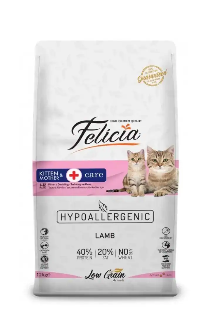 amb-3 طعام قطط FELICIA 2KG للام و الكتن غنم - الصورة 1