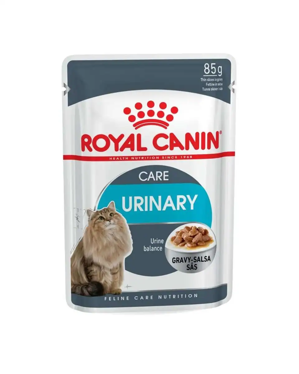 ⁦رويال كانين طعام رطب للقطط البالغة للعناية بالمسالك البولية بصلصة اللحم 12 ظرف*85 جرام⁩ - الصورة ⁦1⁩