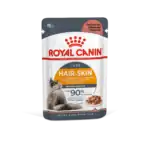 رويال كانين طعام رطب للقطط البالغة للعناية بالشعر و البشرة بصلصة اللحم 12 ظرف*85جرام