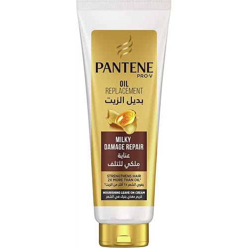 pantene-milky-oil-replacement-180ml-psrr-01653327627 بانتين بديل الزيت 90مل عناية ميلكى للشعر التالف - Image 1