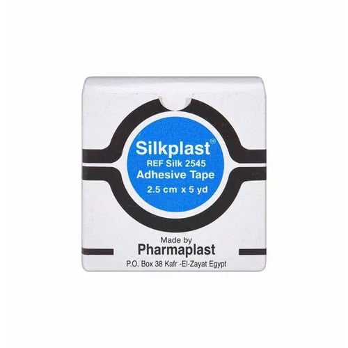 silkplast-plaster-25cm-5pcs-5ztr-01655230649 سيلك بلاست شريط لاصق 2.5 سم - الصورة 1