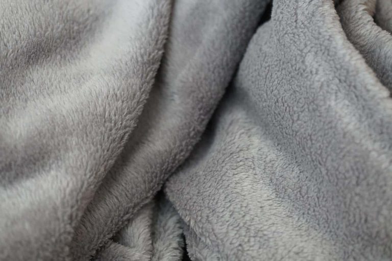 A soft, grey blanket
