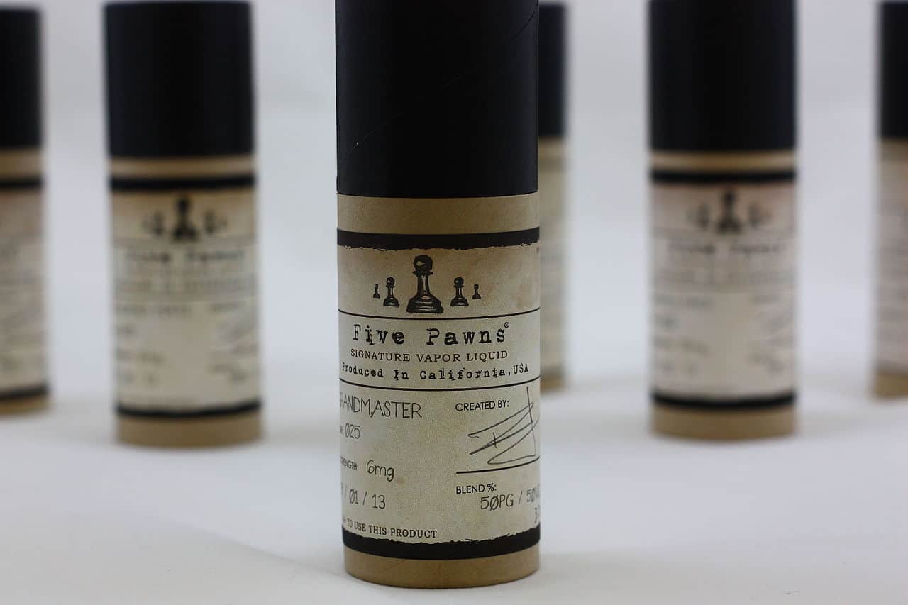 5 bottles of 6mg vape juice