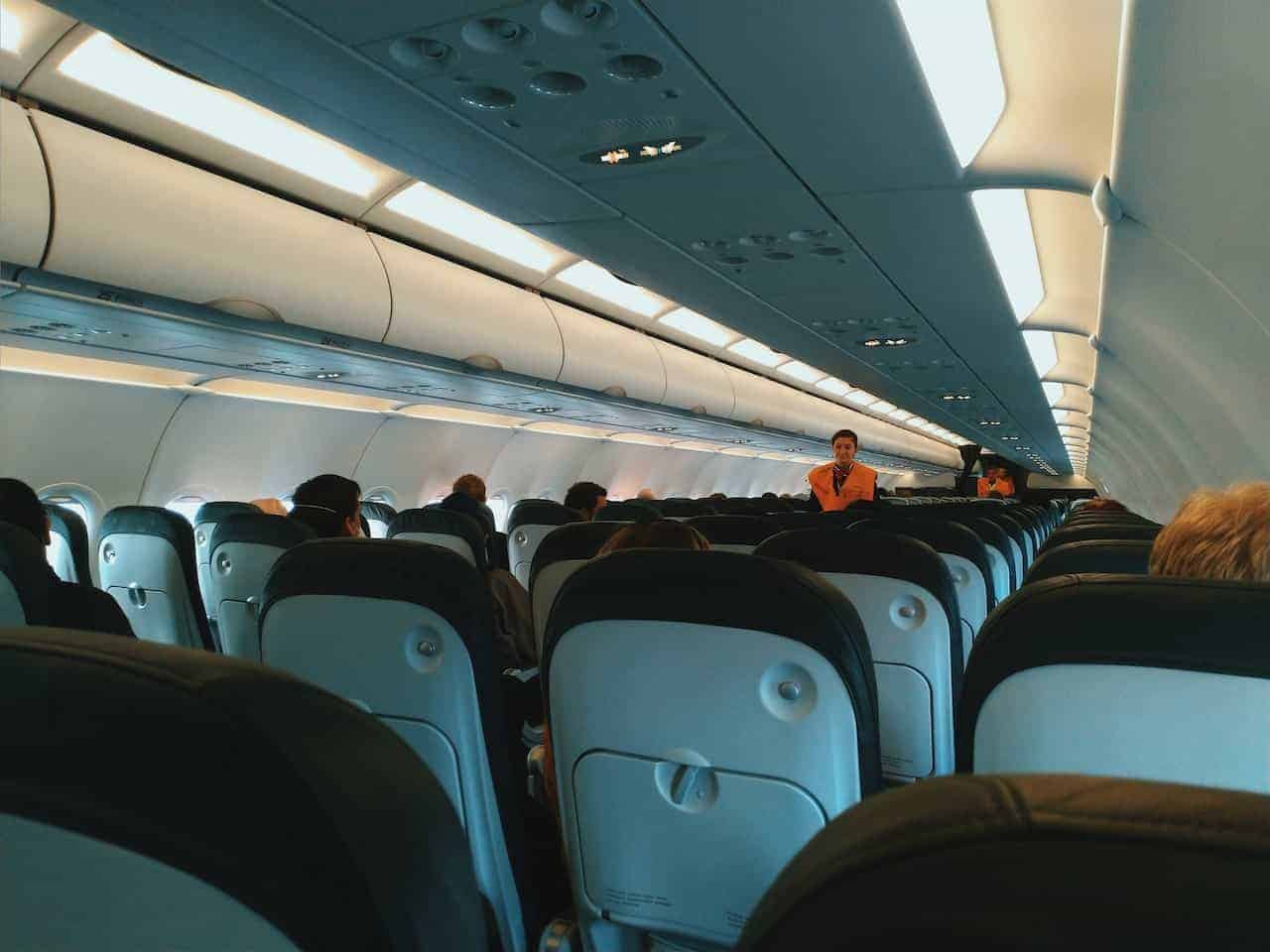last rows of seats on a Boeing plane