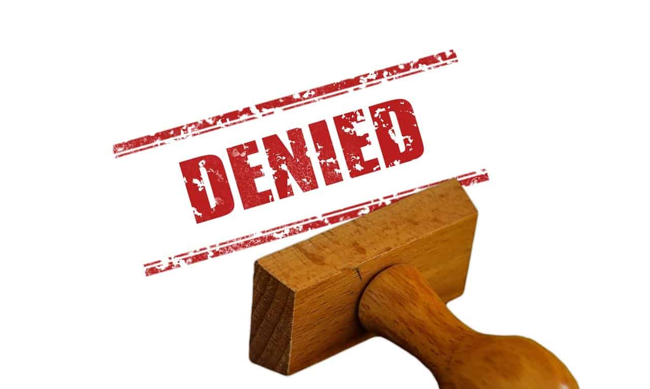 Denied stamp in red