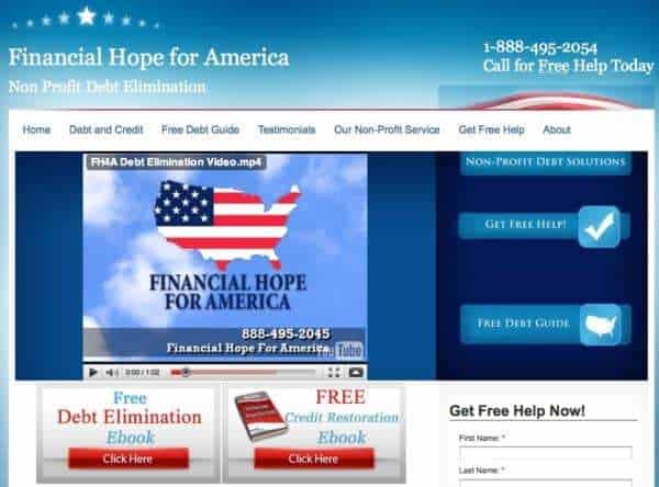 Financial Hope for America Site