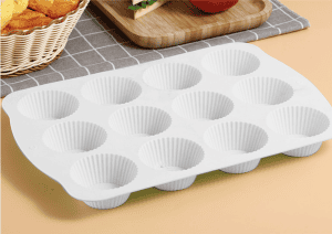 قالب كب كيك ابيض( قطعه)