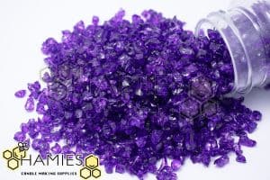 احجار بنفسجى زجاج صغير