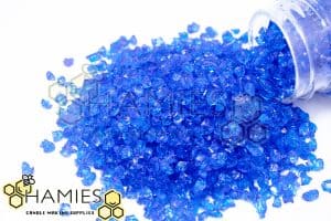 احجار لبنى غامق زجاج صغير