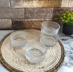 جار كريستال مضلع ١٠ سم