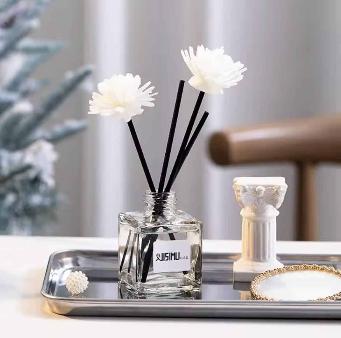 ⁦فواحه اعواد ( ديفيوزر ) مربعه شفافه 100 مل⁩ - الصورة ⁦5⁩