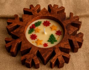 سنو فليك خشب طبيعي