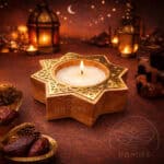 ⁦نجمة اسلامي خشب طبيعي⁩ - الصورة ⁦4⁩