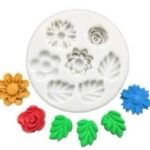 قالب تزيين ورد وورق شجر