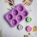 ⁦قالب صابون دائري نحله ٦ قطعه⁩ - الصورة ⁦3⁩