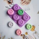 ⁦قالب صابون دائري نحله ٦ قطعه⁩ - الصورة ⁦2⁩