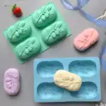 ⁦قالب صابون بيضاوي ٤ قطعه⁩ - الصورة ⁦4⁩