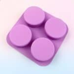 ⁦قالب صابون دائري ورد ٤ قطعه⁩ - الصورة ⁦5⁩