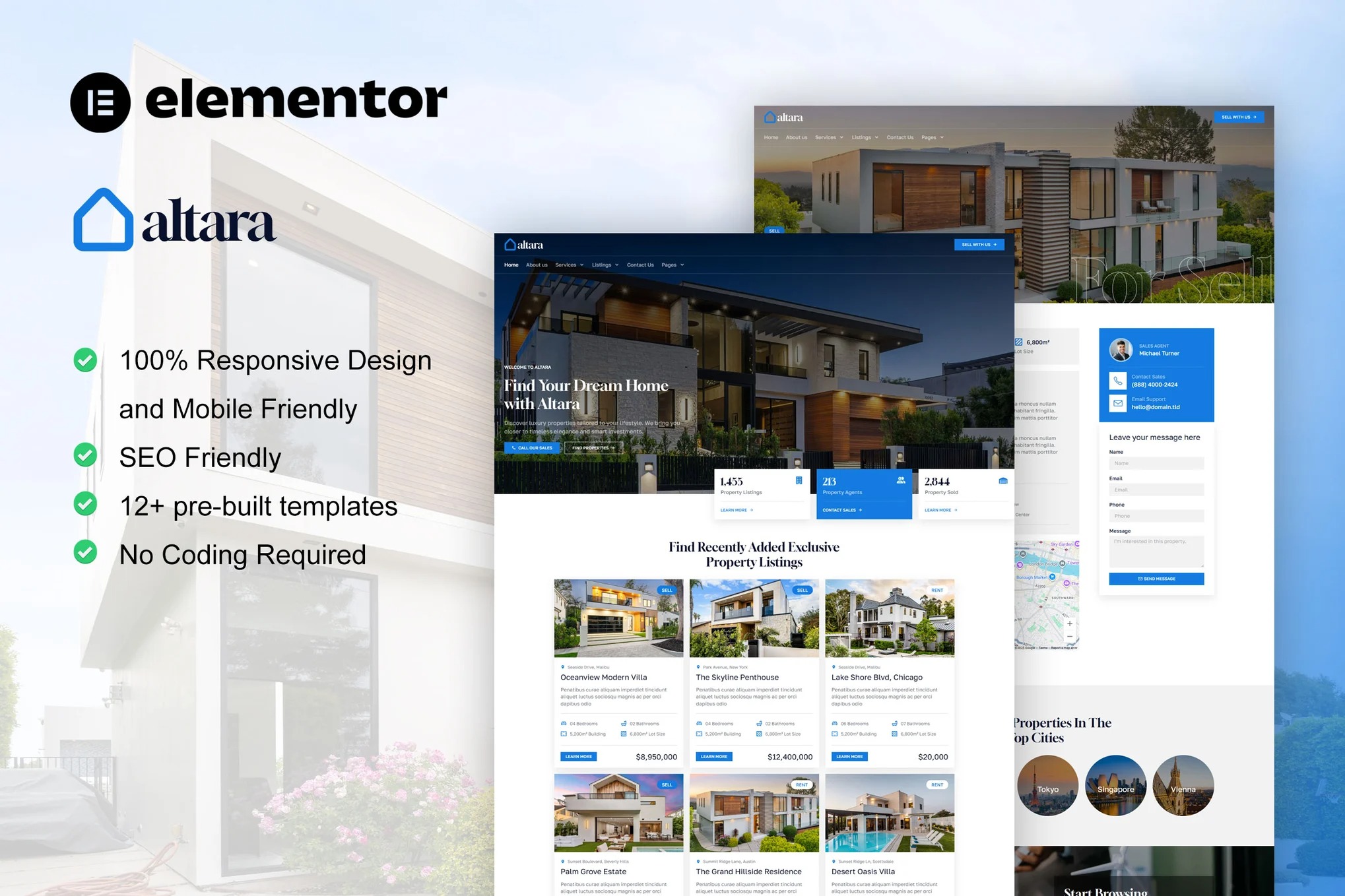 Altara - Real Estate & Property Elementor Pro Template Kit