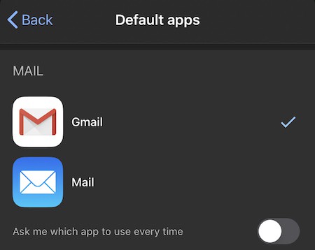 change default email google chrome