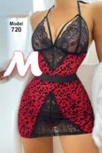 7200 lingerieلانجري فستان قصير بنقشة - تصميم جريء وأنيق من "ماليكا ستور" إسكندرية