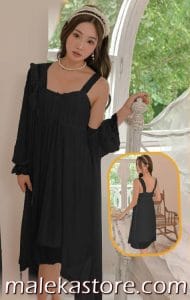 065 b لانجري أسود شيك يجمع بين الأناقة والراحة. قطعة أساسية لكل امرأة تبحث عن الرقي. اكتشفي التشكيلة الآن في متجر ملكة.