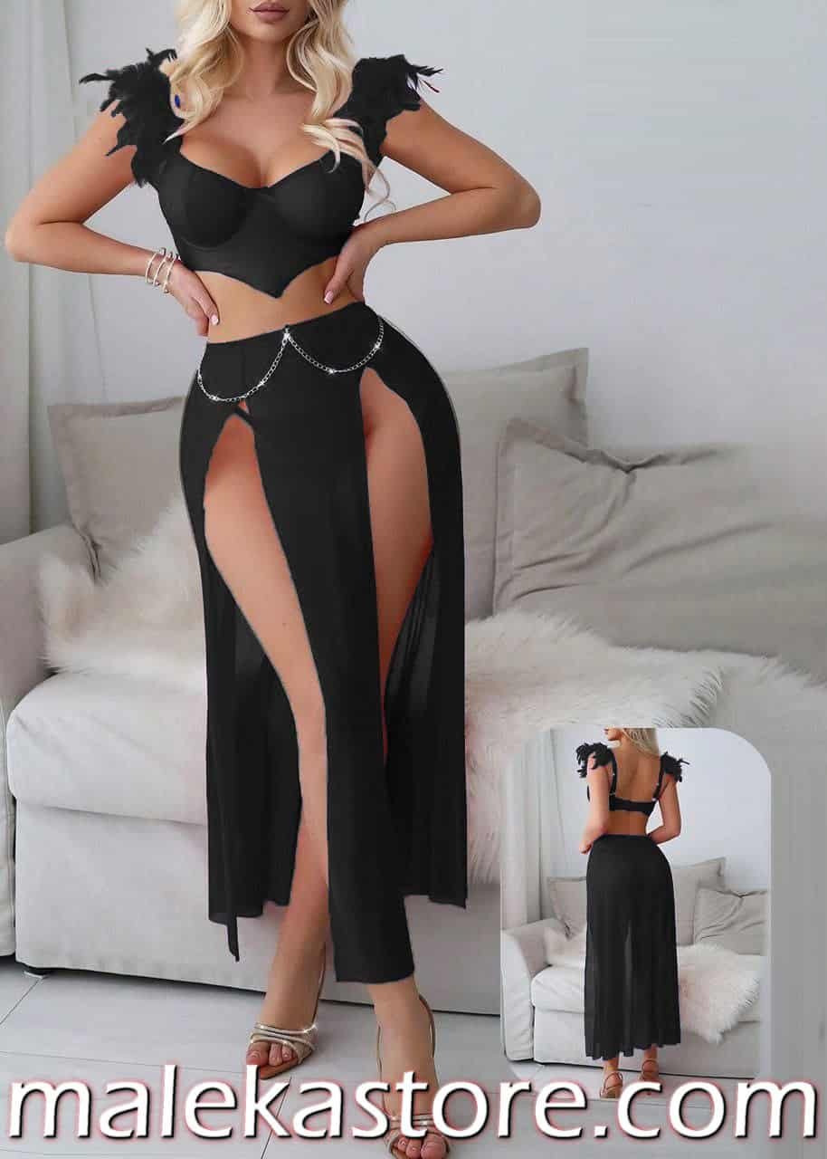 1084 b تسوقي الآن أحدث طقم نسائي صيفي فخم بتصميم جريء وأنيق. احصلي على إطلالة لا تُنسى مع تشكيلتنا المميزة من متجر ملكة.