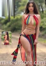 7116بيكيني ملون جذاب بتصميم صيفي عصري - متجر ملكة