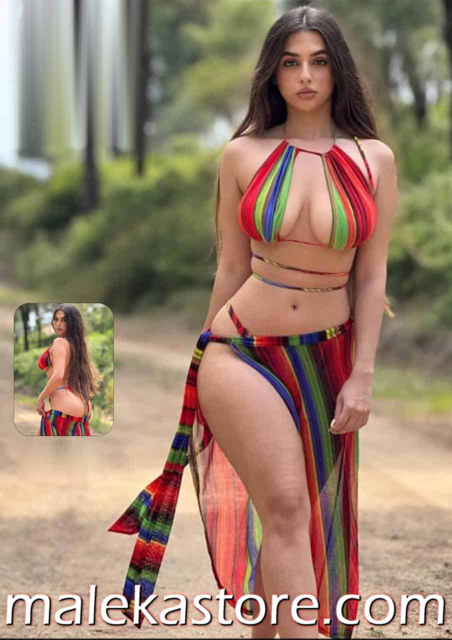 7116بيكيني ملون جذاب بتصميم صيفي عصري - متجر ملكة