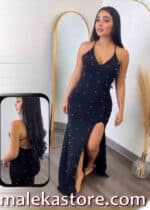 6010 b DRESS LOLY فستان لولي، التصميم العصري الذي يجمع بين الرقة والفخامة. اطلبي فستان لولي الآن من متجر ملكة