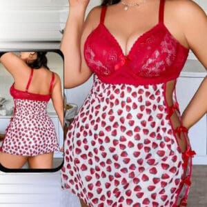7051 lingerie red strawberry mainاكتشفي التميز مع لانجري فراولة من متجر ملكة. تصميم يجمع بين الأناقة والجاذبية بنقشات مرحة. اطلبي لانجري فراولة الآن من متجرنا في الإسكندرية.