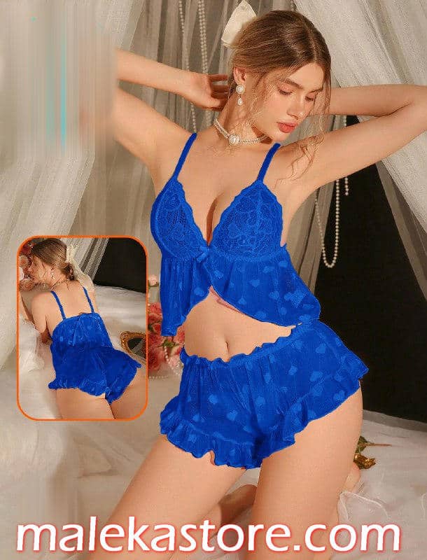 304 blu 304 بيجامة نسائية راقية ومريحة بتصميم أنيق وخامات ناعمة